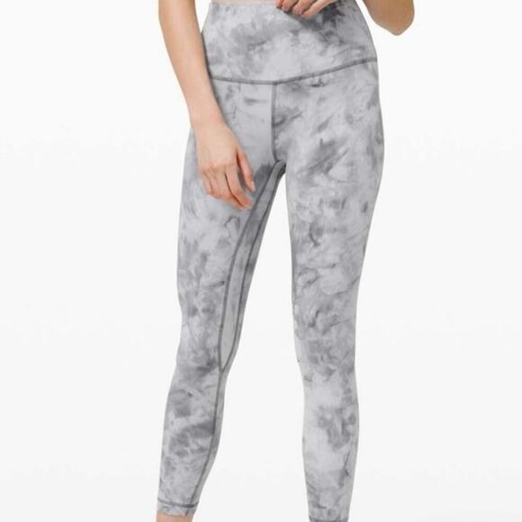 Lululemon gray diamond dye align leggings sz 8 - Picture 3 of 10